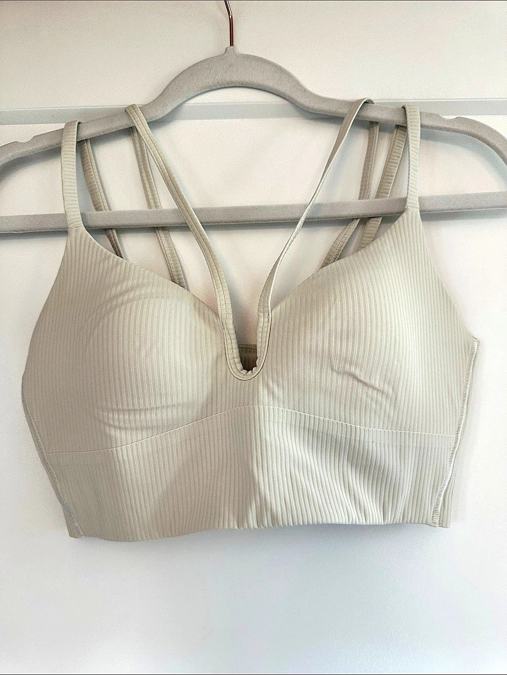 Lululemon Align Ribbed V-Neck Bra White